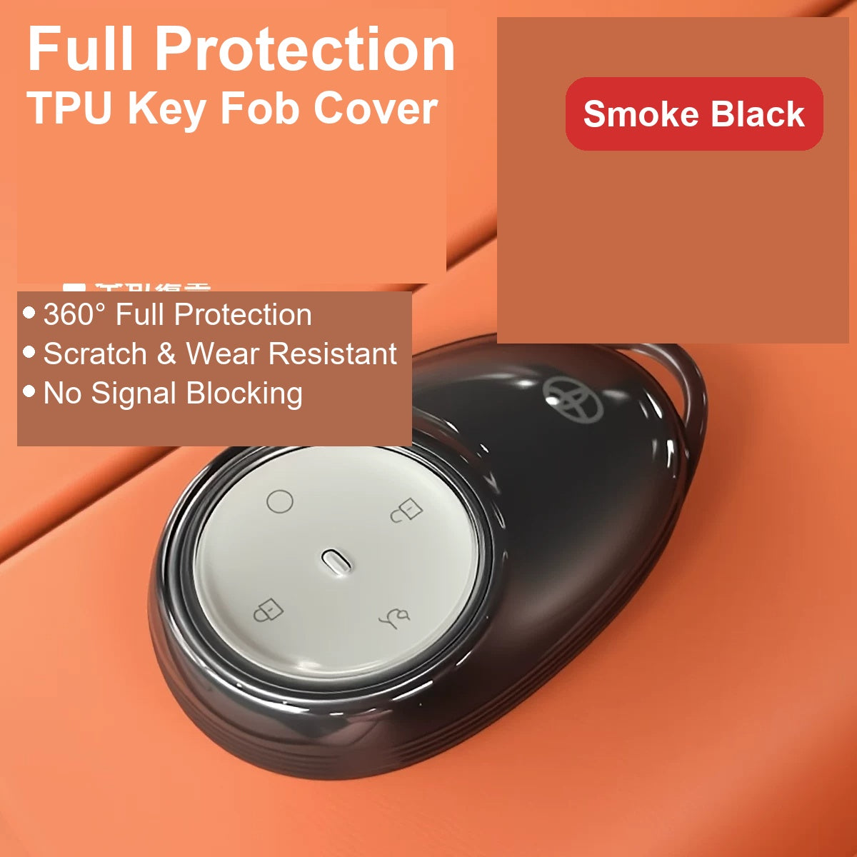 Compatible with Toyota bZ3X Key Fob Cover, Full Coverage Crystal Clear TPU Key Fob Shell Protector Case