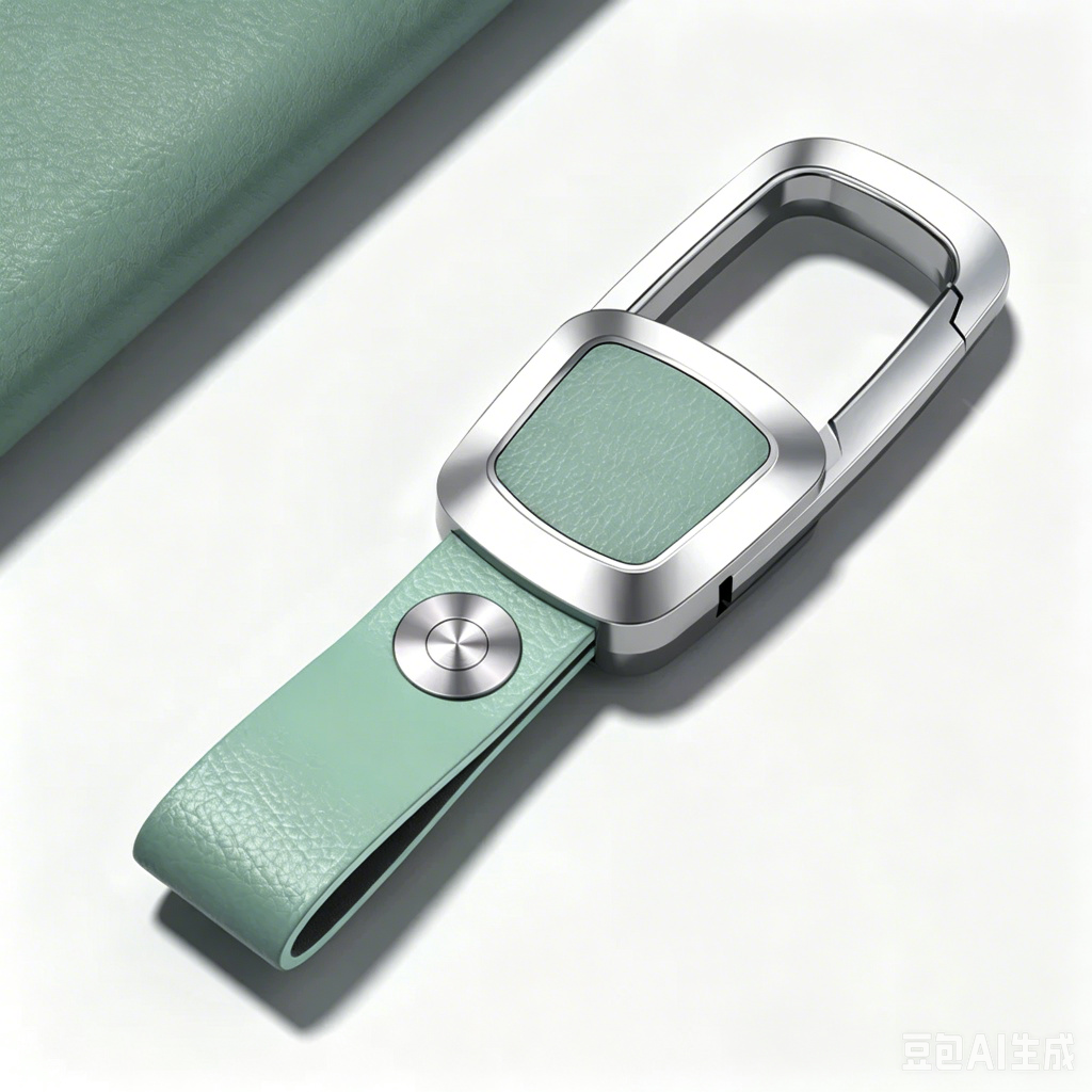 Premium Stainless Steel Leather Keychain — Universal Car Key Holder