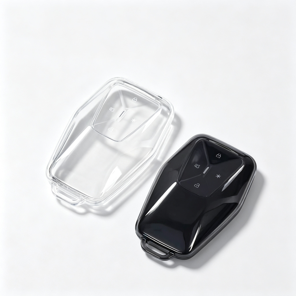 Compatible with Toyota bZ3X Key Fob Cover, Full Coverage Crystal Clear TPU Key Fob Shell Protector Case