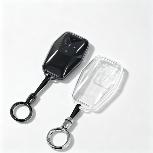 Compatible with Toyota bZ3X Key Fob Cover, Full Coverage Crystal Clear TPU Key Fob Shell Protector Case