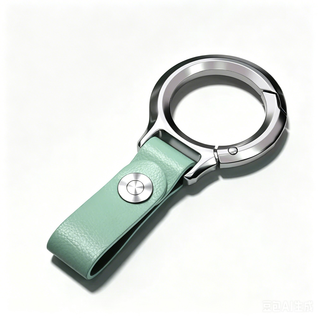 Premium Stainless Steel Leather Keychain — Universal Car Key Holder