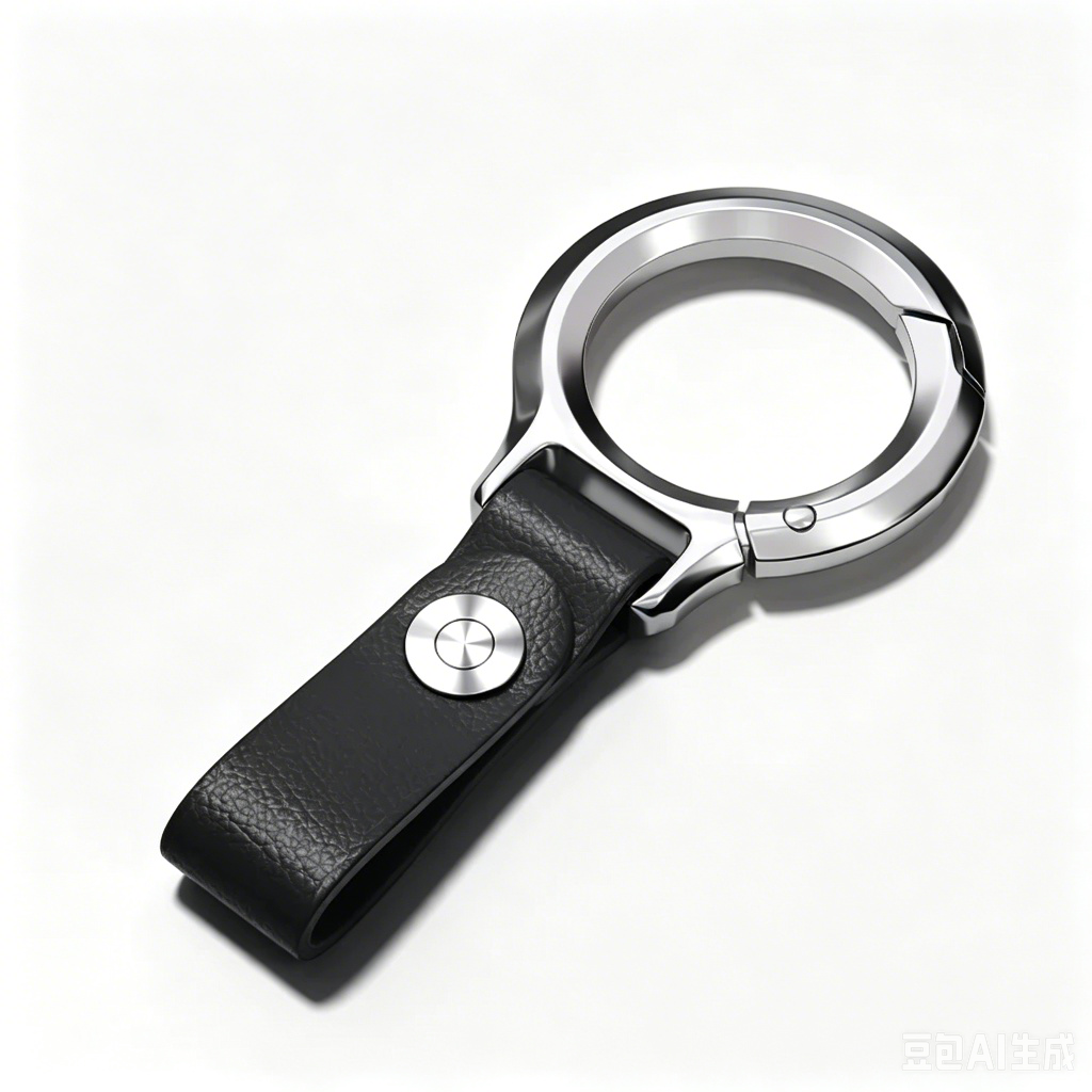 Premium Stainless Steel Leather Keychain — Universal Car Key Holder