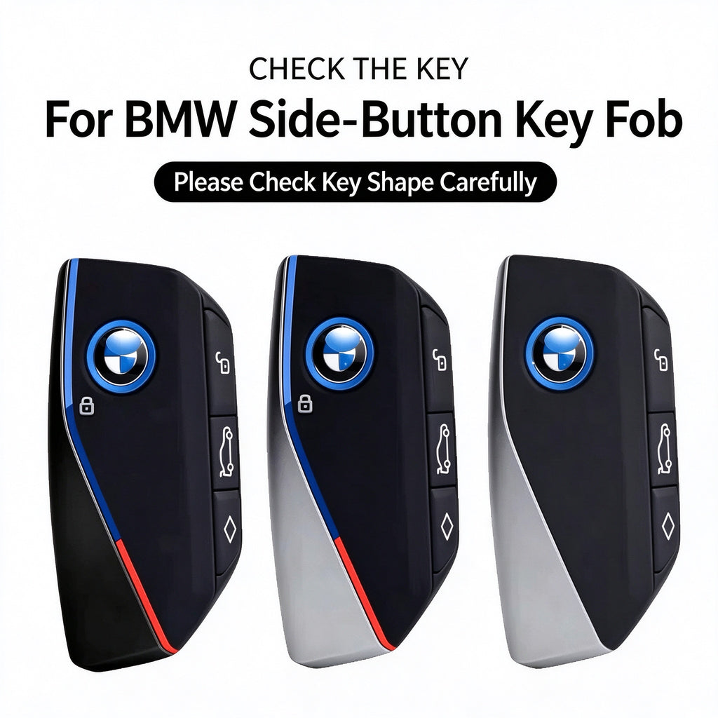 TPU Key Fob Cover for BMW X5, Soft Full Protection Key Case, Anti-Scratch Anti-Fall with Key Ring