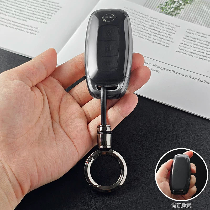 Clear TPU Key Fob Cover for Nissan Patrol X-Trail Altima