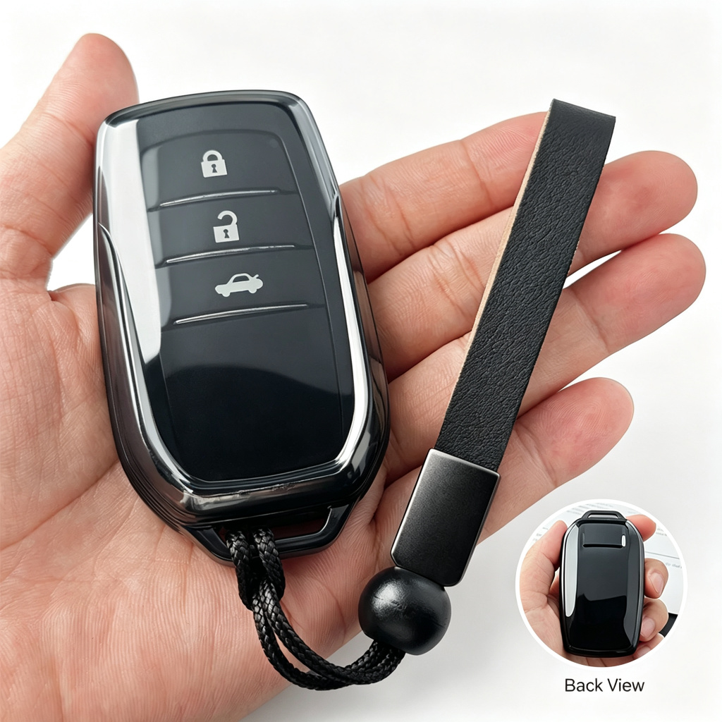 TPU Clear Key Fob Cover for Toyota — Soft Transparent Remote Key Protector Case