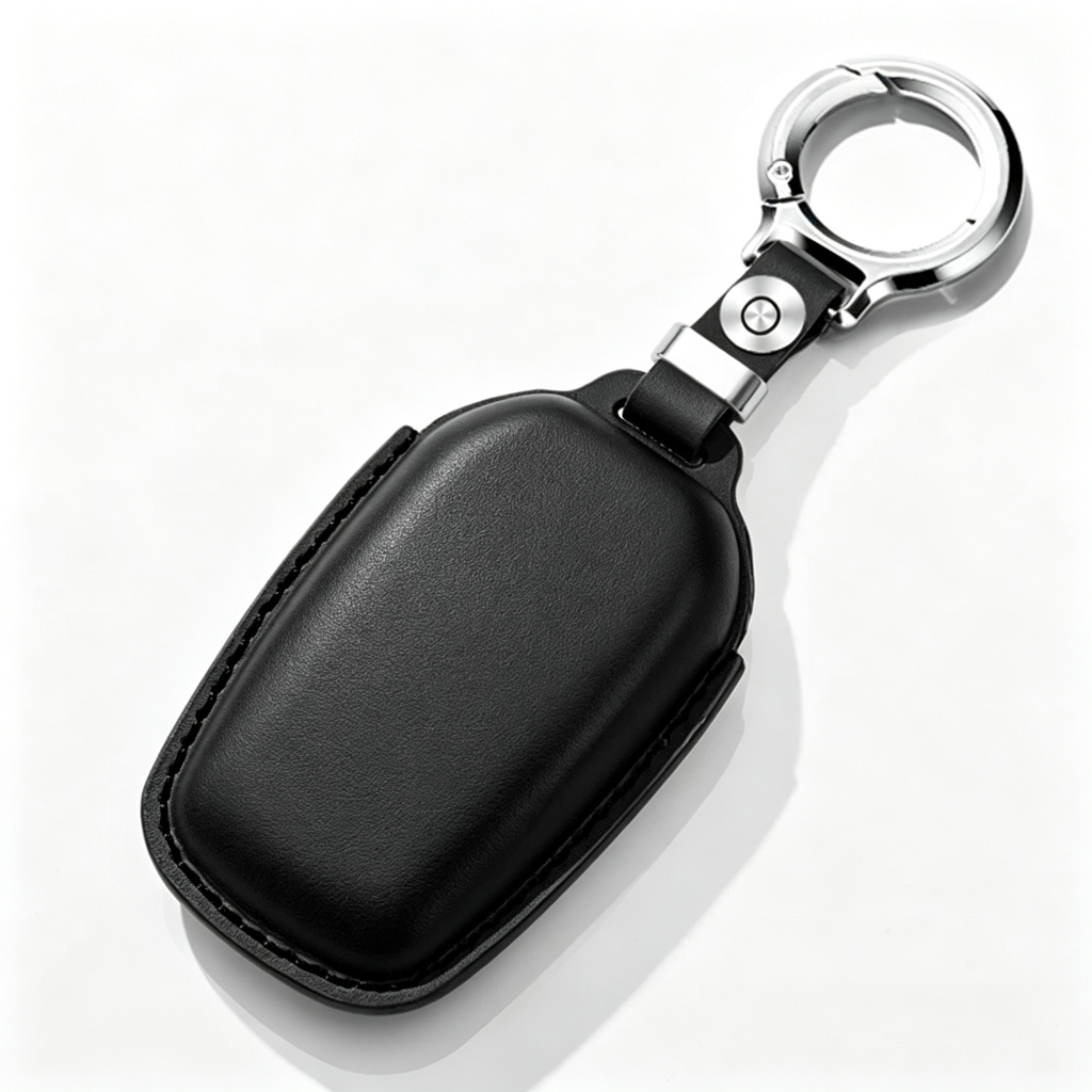 Genuine Leather Key Fob Cover for Toyota — Premium Car Key Protector Case
