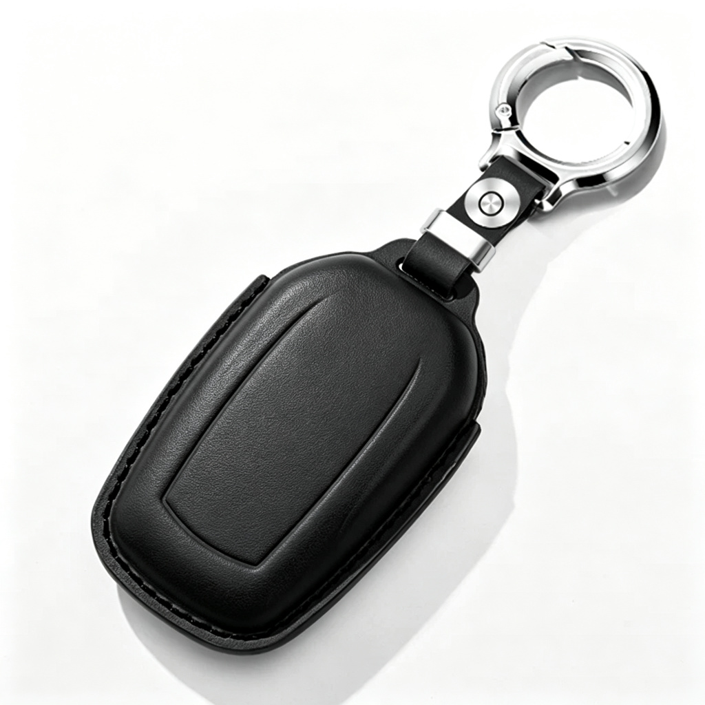 Genuine Leather Key Fob Cover for Toyota — Premium Car Key Protector Case