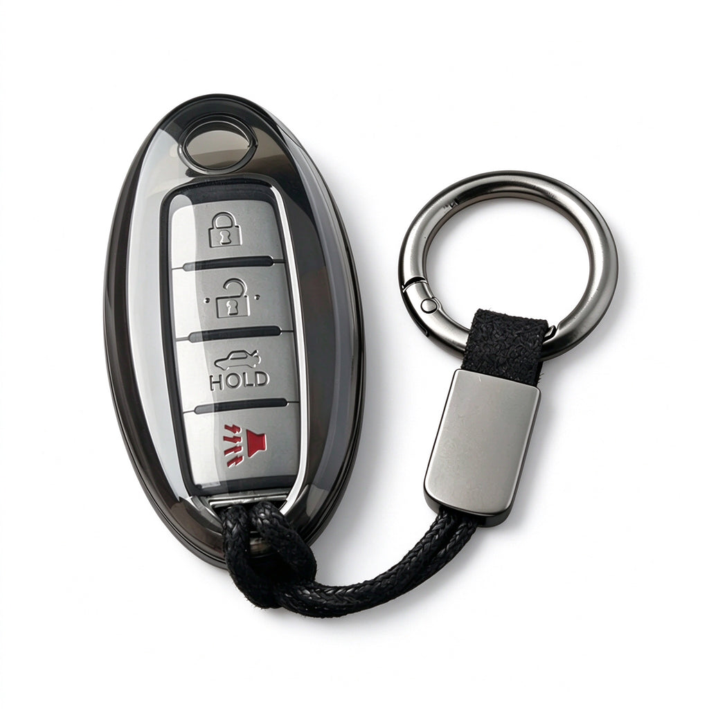Clear TPU Key Fob Cover for Nissan Patrol X-Trail Altima