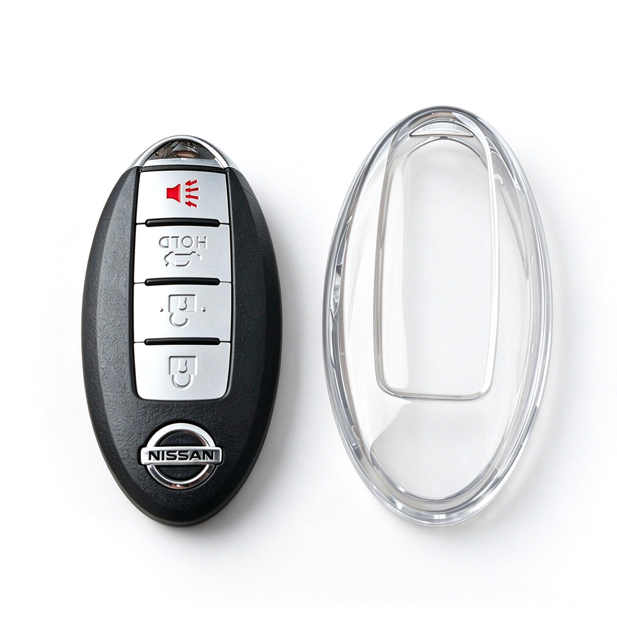 Clear TPU Key Fob Cover for Nissan Patrol X-Trail Altima
