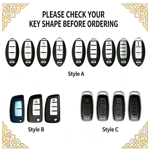 Clear TPU Key Fob Cover for Nissan Patrol X-Trail Altima