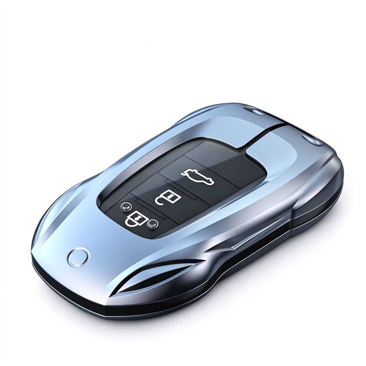 Luxury Zinc Alloy Key Fob Cover for Toyota Camry RAV4 Corolla Highlander – Full Protection Shell, Model A