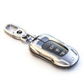 Luxury Zinc Alloy Key Fob Cover for Toyota Camry RAV4 Corolla Highlander – Full Protection Shell, Model A