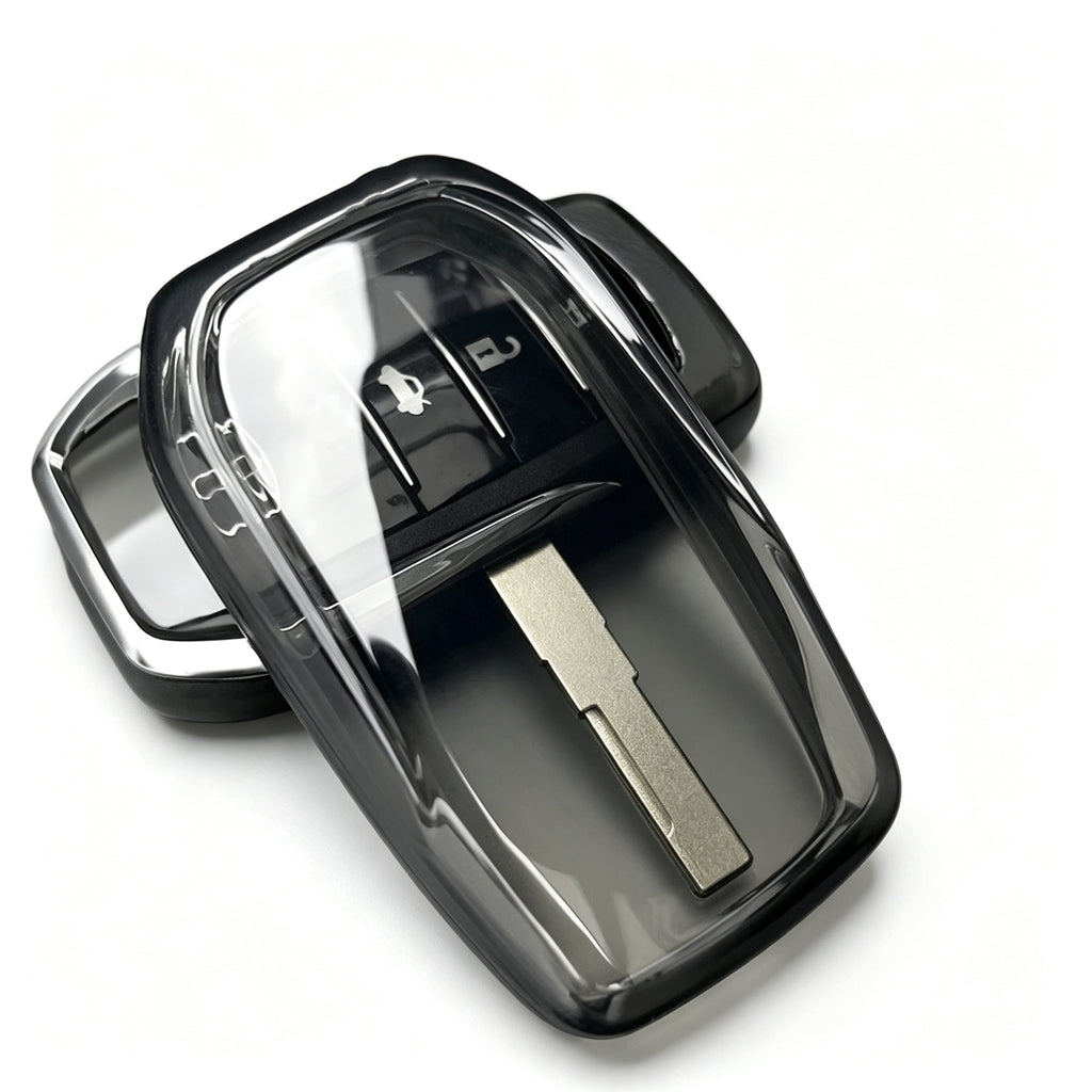 TPU Clear Key Fob Cover for Toyota — Soft Transparent Remote Key Protector Case