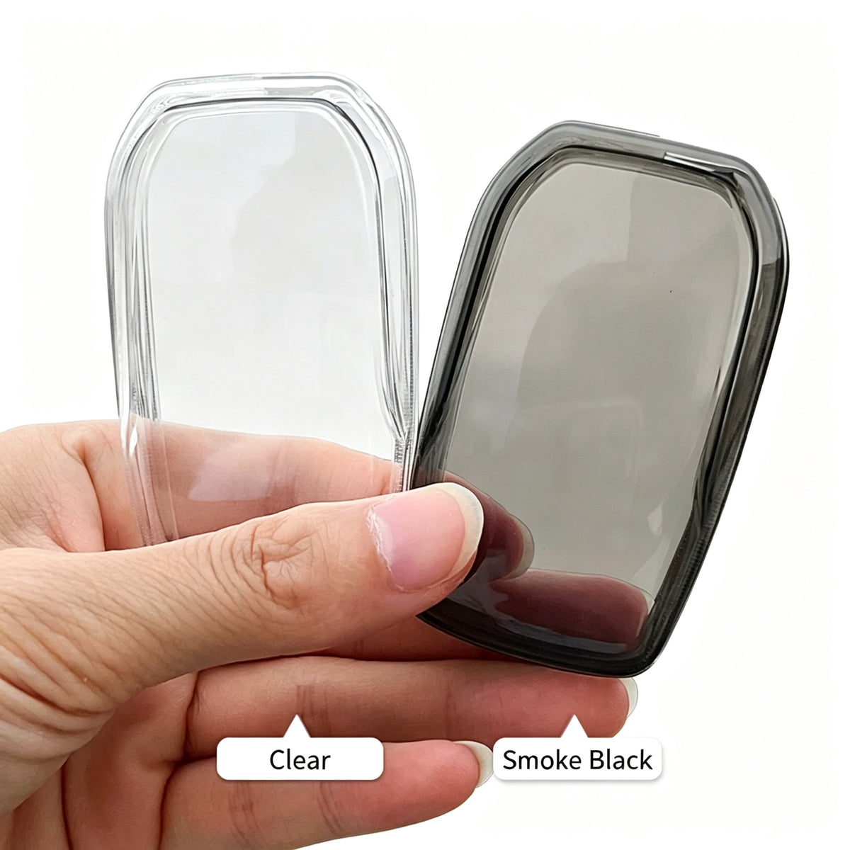 TPU Clear Key Fob Cover for Toyota — Soft Transparent Remote Key Protector Case