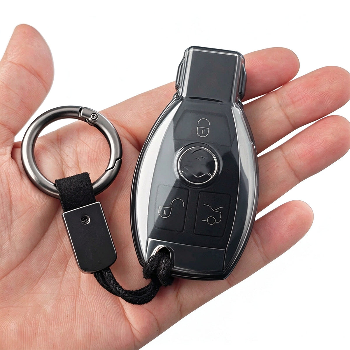 Crystal Clear TPU Key Cover for Mercedes Benz C E G S-Class