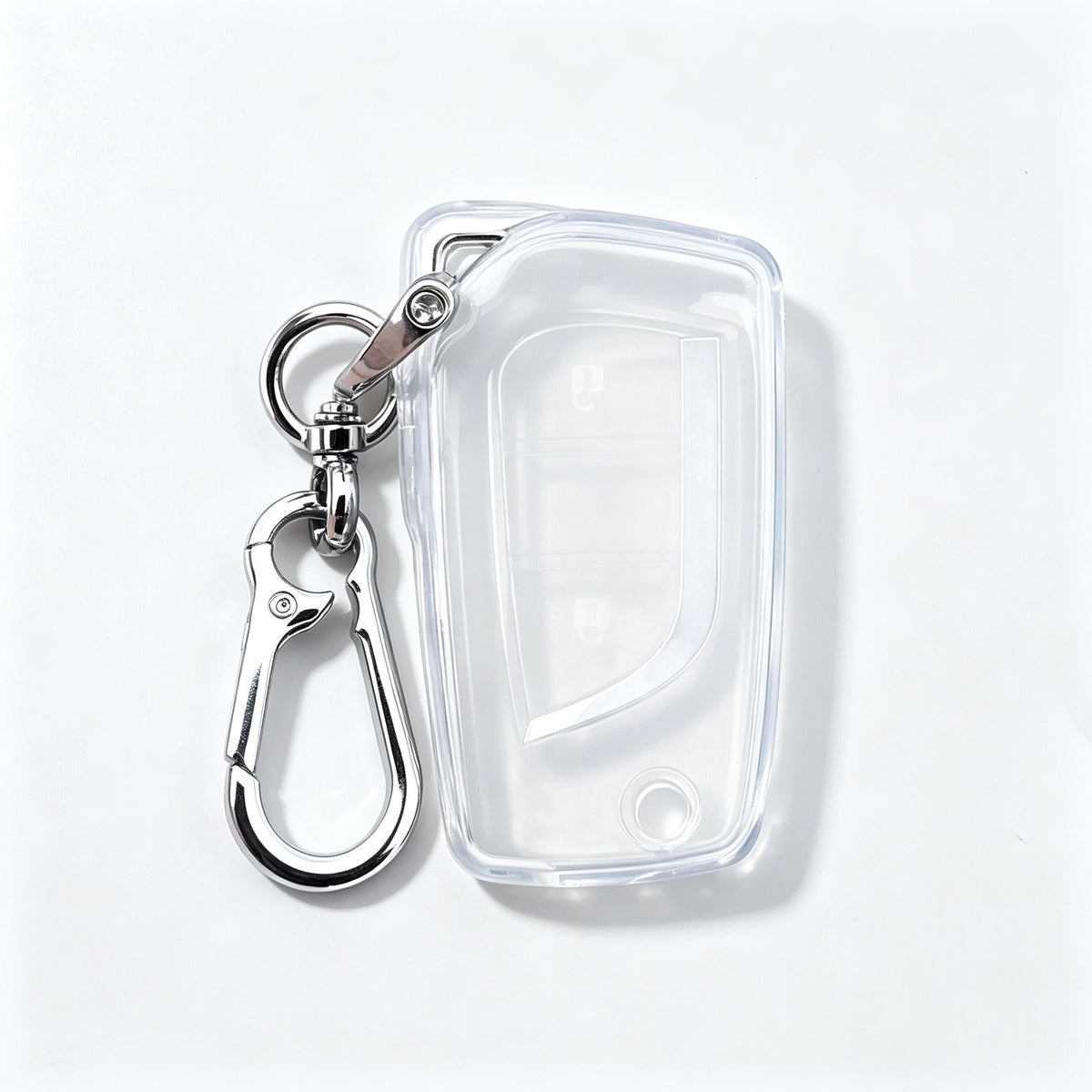 TPU Clear Key Fob Cover for Toyota — Soft Transparent Remote Key Protector Case