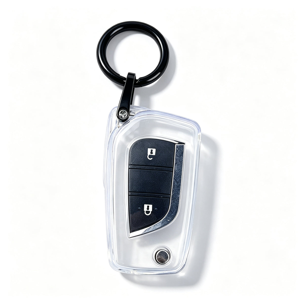 TPU Clear Key Fob Cover for Toyota — Soft Transparent Remote Key Protector Case