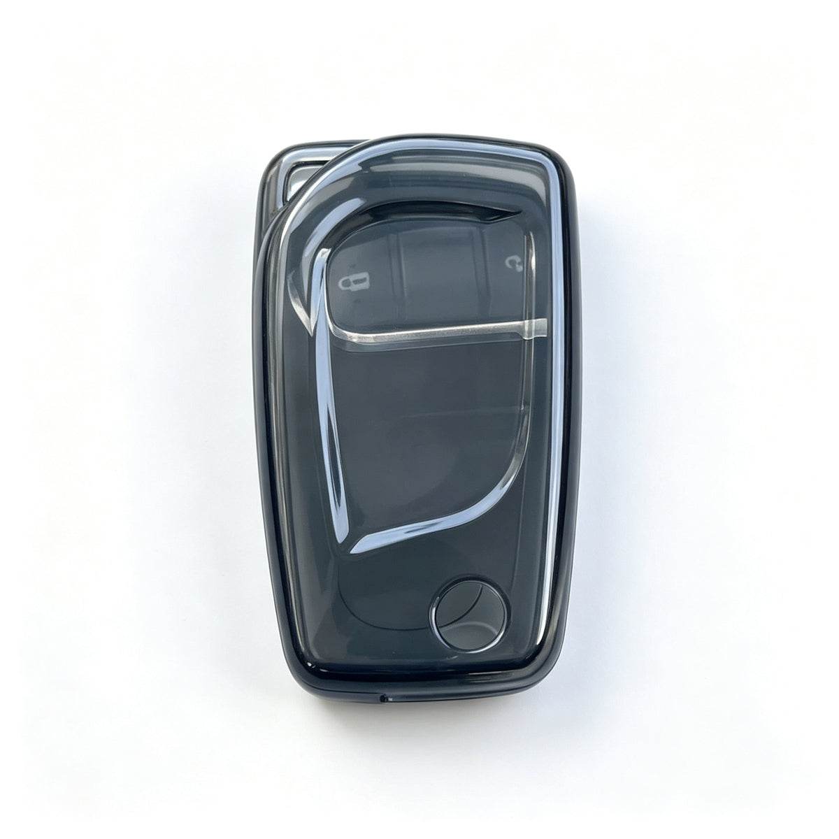 TPU Clear Key Fob Cover for Toyota — Soft Transparent Remote Key Protector Case